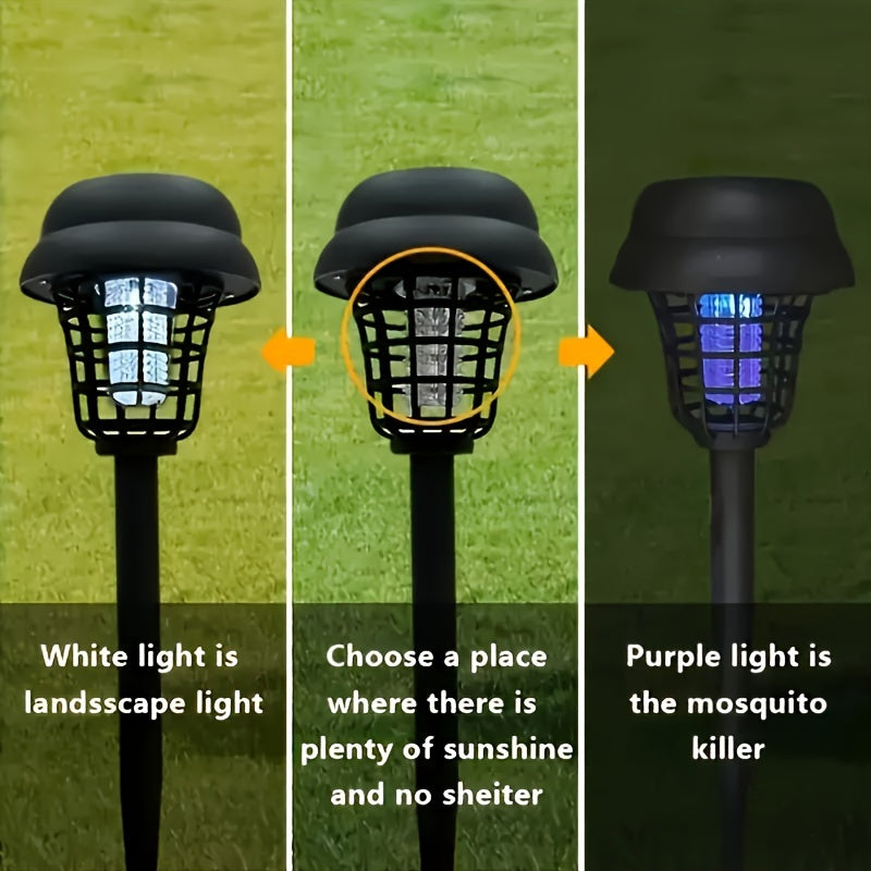 Solar Outdoor Insect Killer Lamp – Mosquito & Fly Trap Duo