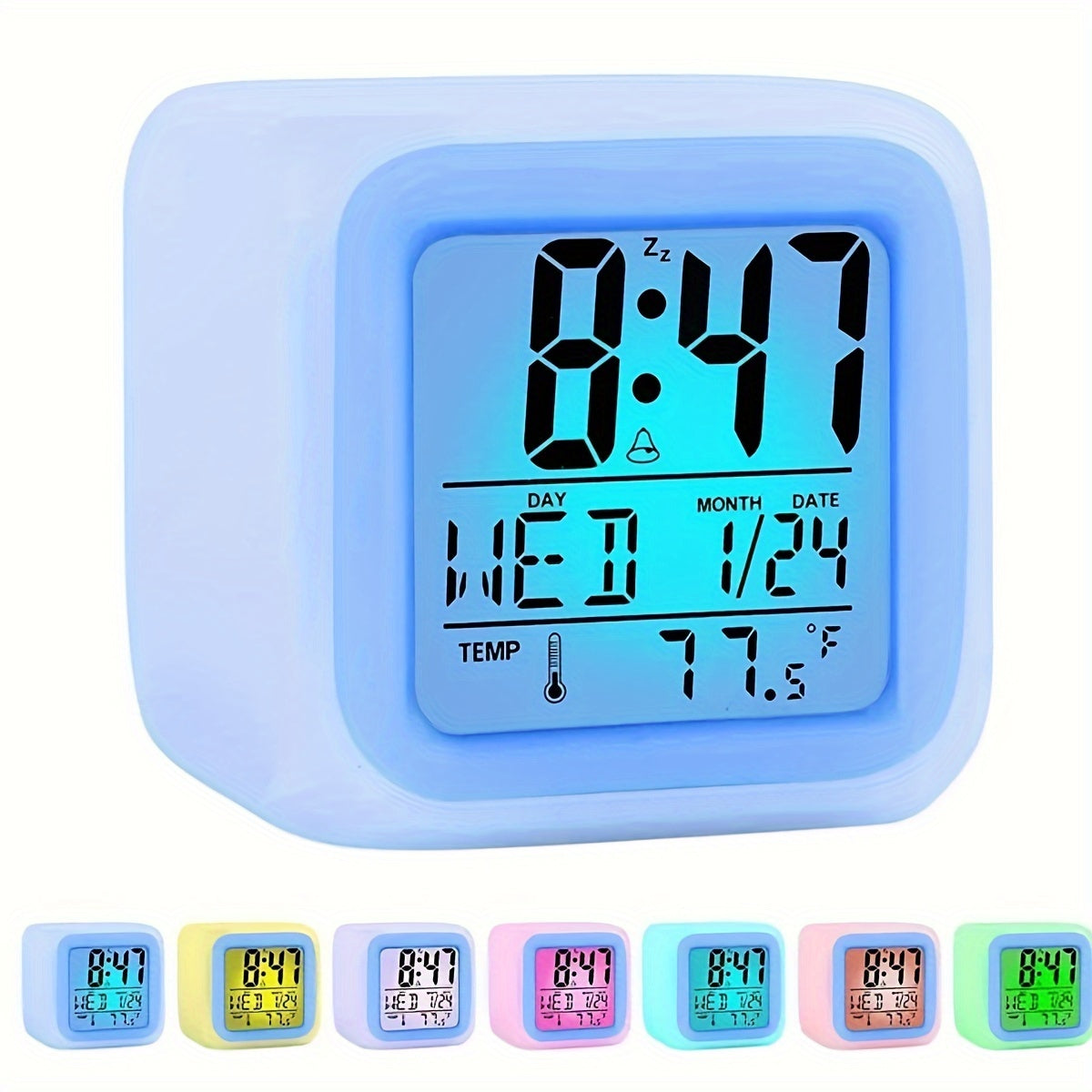 LED Digital Alarm Clock with Temperature Display – Silent and Luminous for Every Room