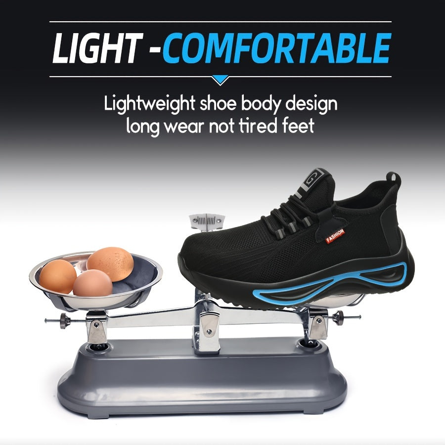 Men’s Lightweight Safety Shoes – Breathable with Steel Toe Protection
