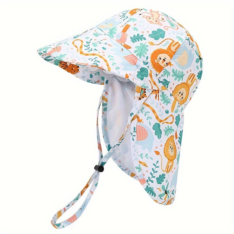 Ademend Kids Hat with Animal Print – UV Protection for Outdoor Adventures