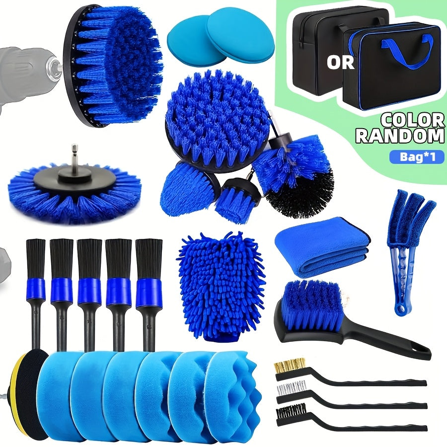 Multifunctional Car Cleaning Brush Set – Complete and Practical