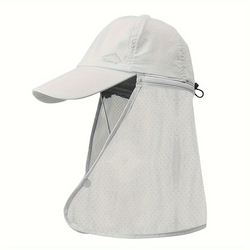 UV-Protective Trucker Hat with Neck Flap - Breathable and Comfortable for Summer Activities