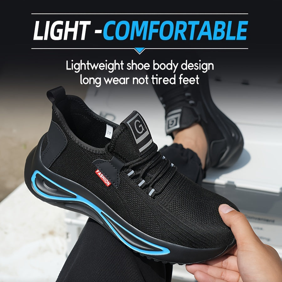 Men’s Lightweight Safety Shoes – Breathable with Steel Toe Protection