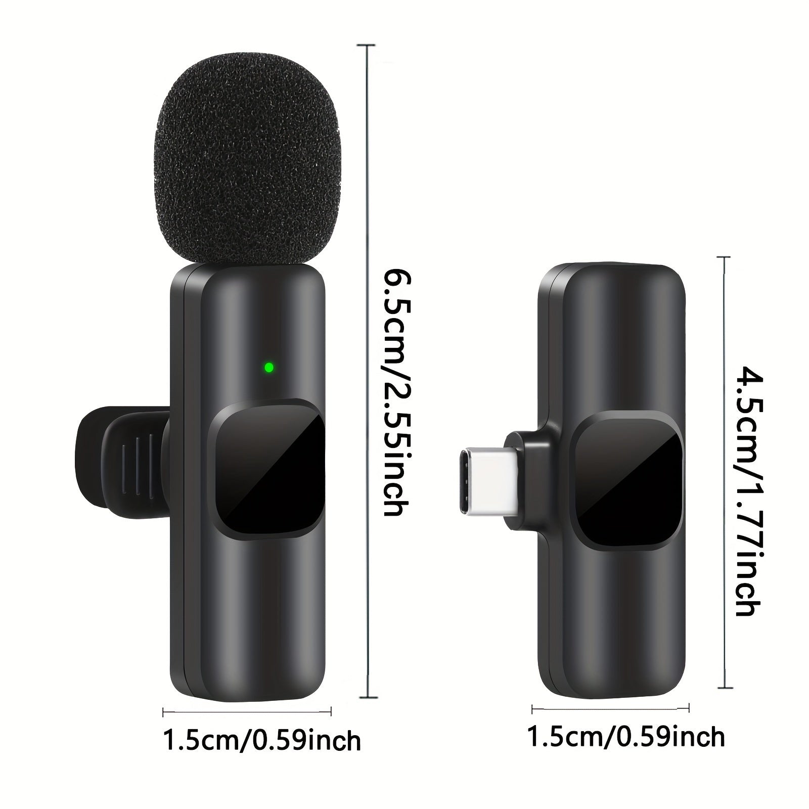Professional Wireless Lavalier Microphone - Perfect for Video Recordings and Live Streaming