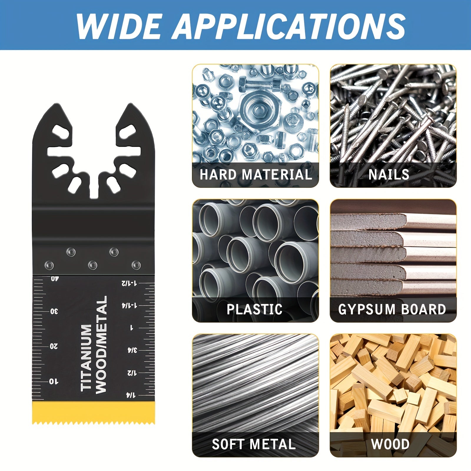 Titanium Multitool Saw Blades – Strong and Precise for Every Task