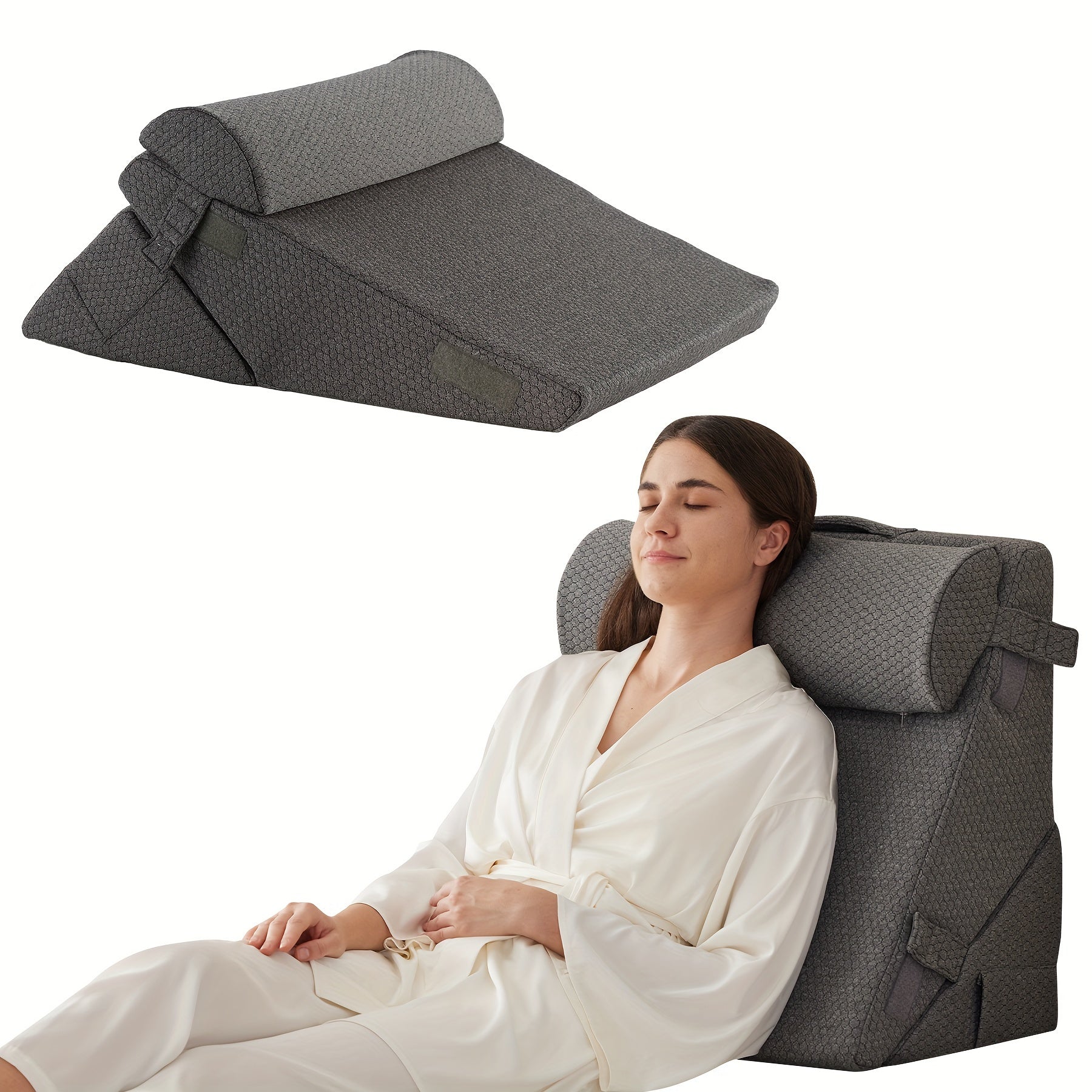 RelaxPlus Adjustable Bed Wedge Pillow – Comfort and Support for Recovery