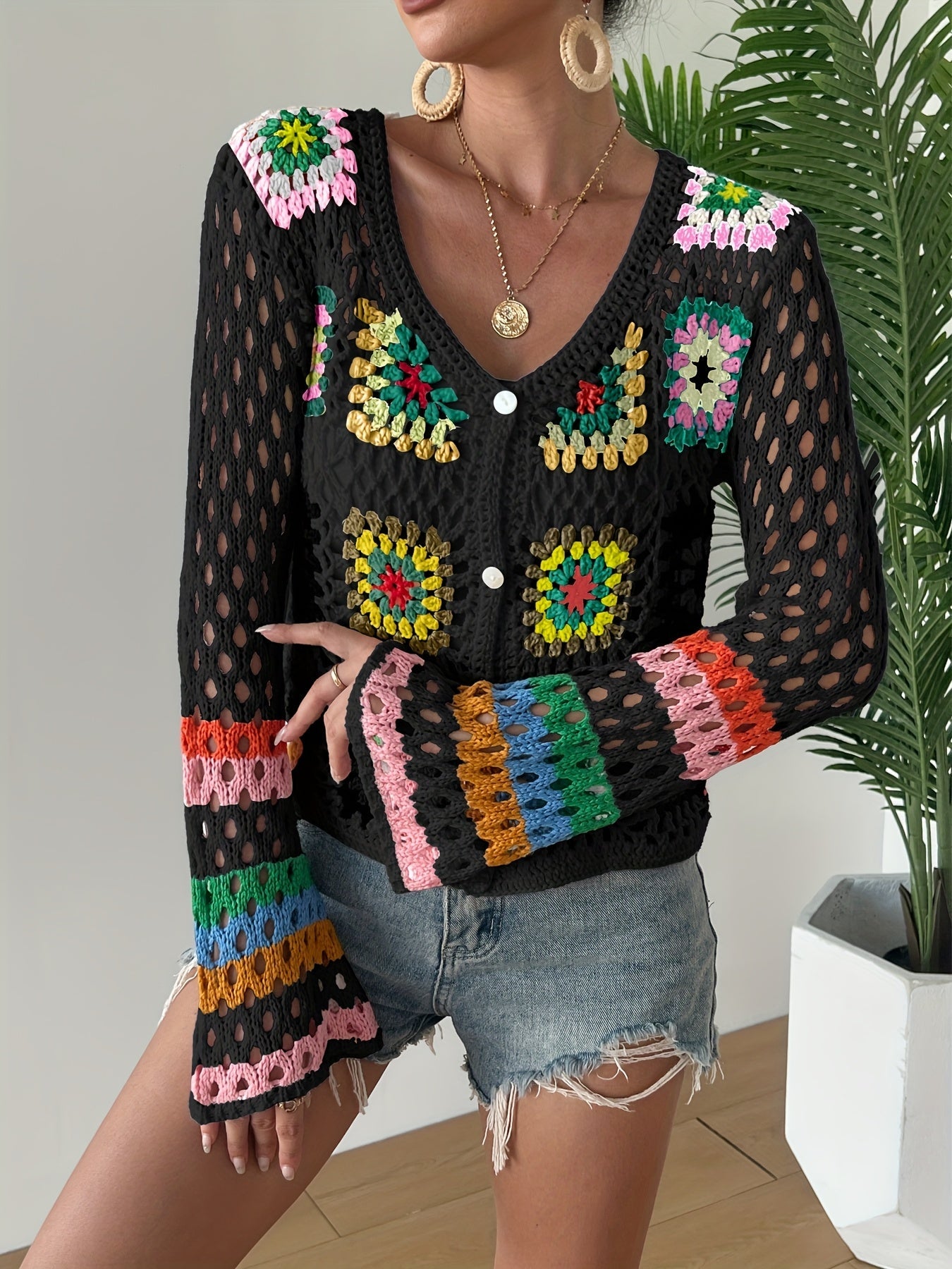 Bohemian Handmade Crochet Dress – Colorful and Comfortable