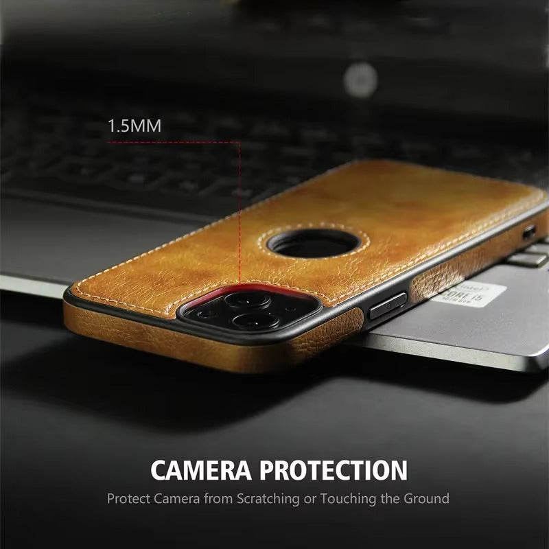 Luxury Leather iPhone Case – Business & Protective