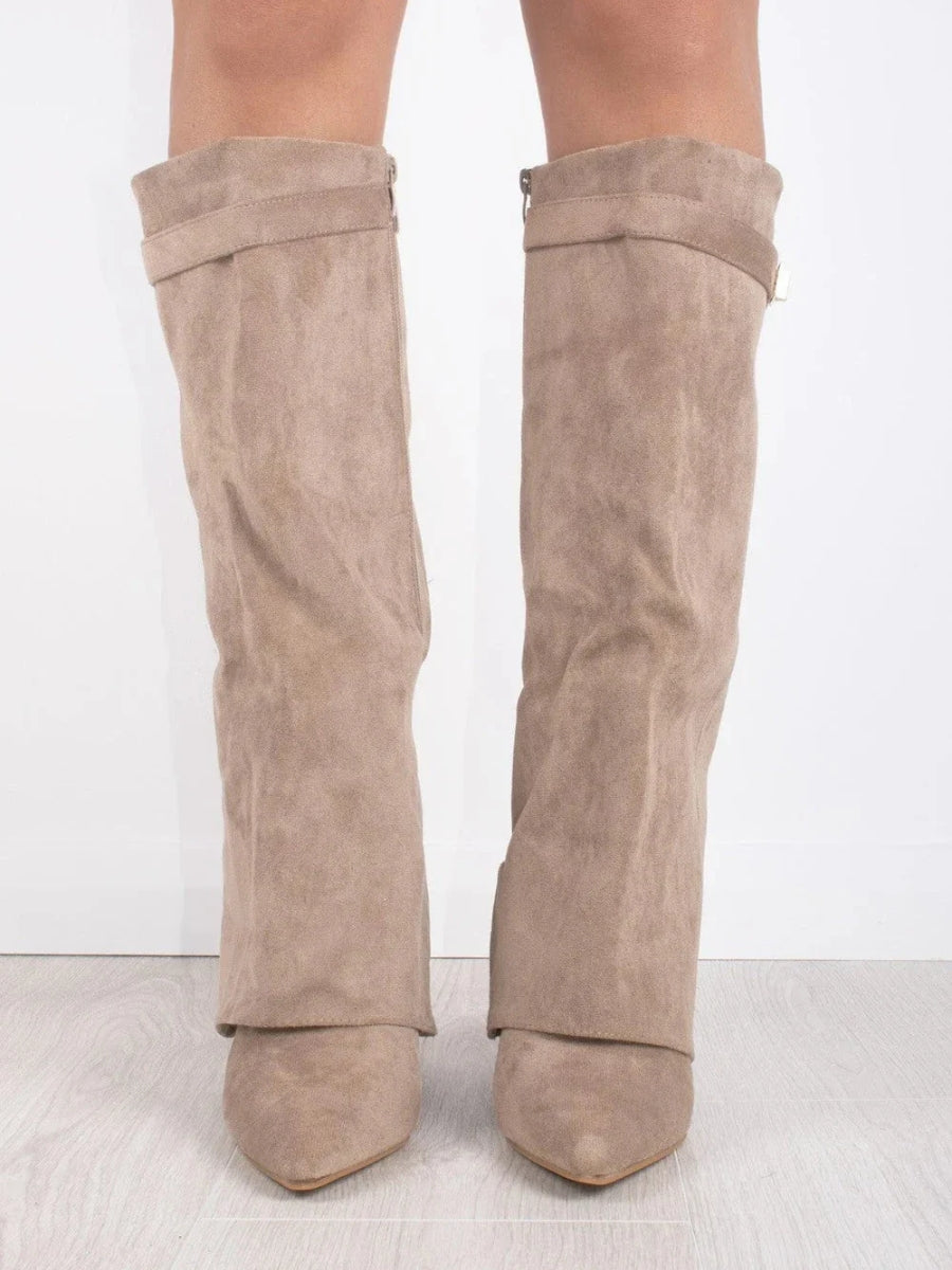 Luxe Suede Over-the-Knee Boots for Women – Comfort and Class