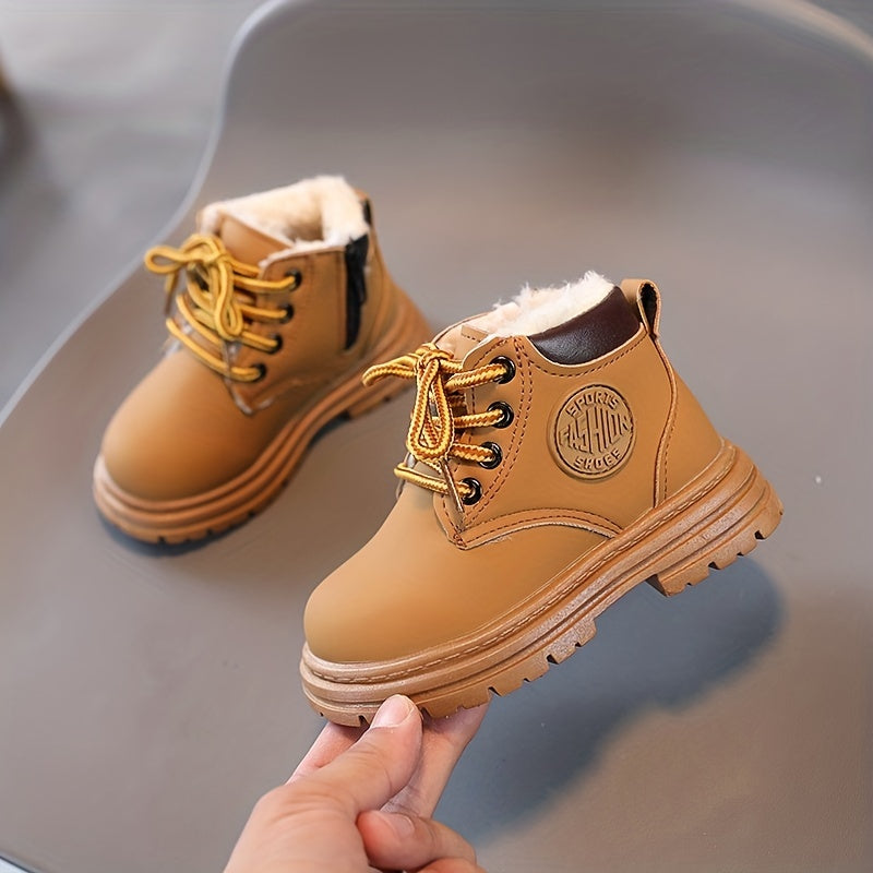 Trendy Fleece Boots for Boys - Warm and Waterproof