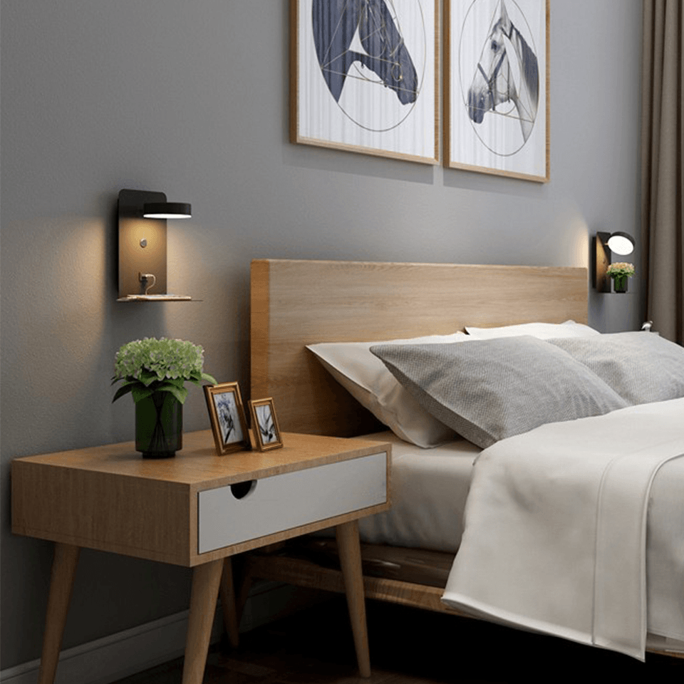 Lighting Hub with Charging Station - Stylish and Adjustable Lighting