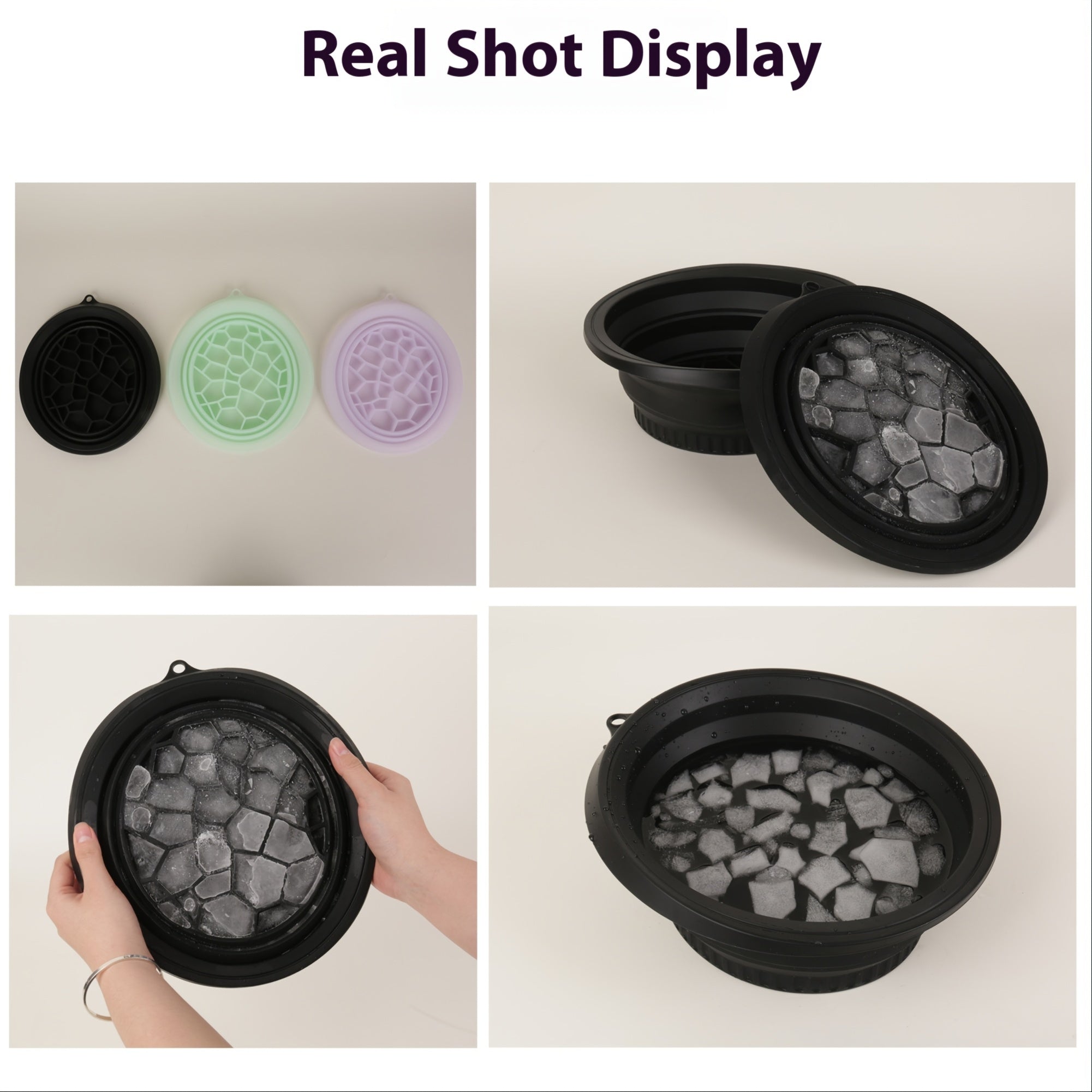 FlexiCool Silicone Ice Tray – Handy and Compact for Refreshing Soaks