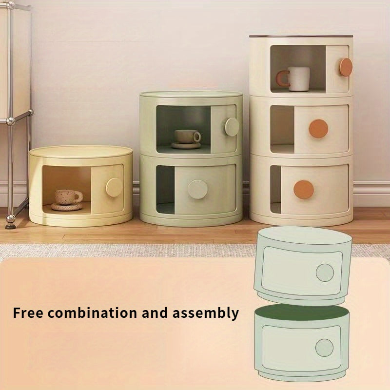 LumiStack Acrylic Nightstand – Modern and Practical Storage