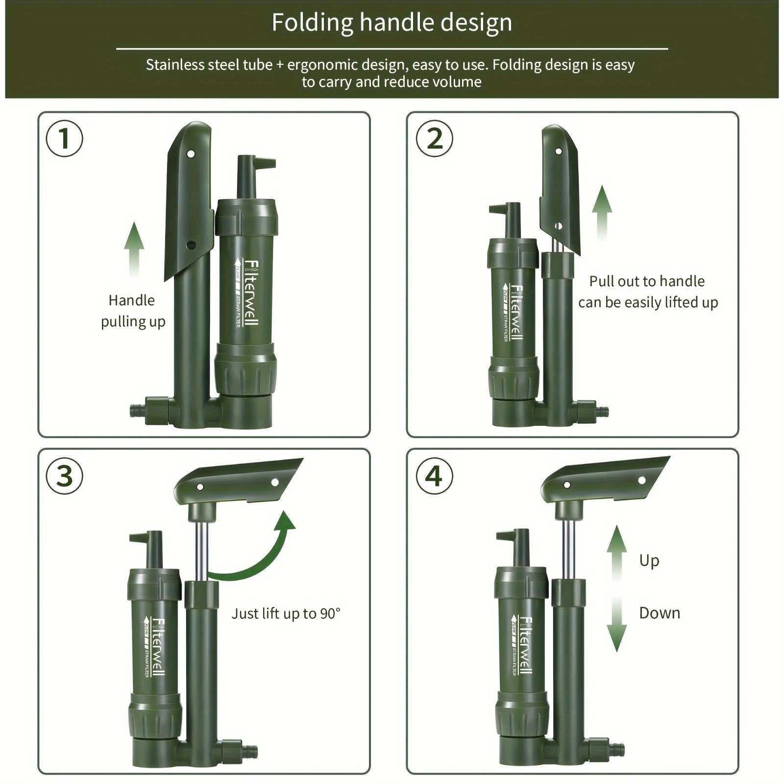 Practical Pocket Water Filter – Essential for Camping and Adventures