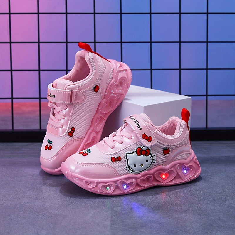 Light-Up Hello Kitty Sneakers – Breathable and Cushioned Fun Shoes