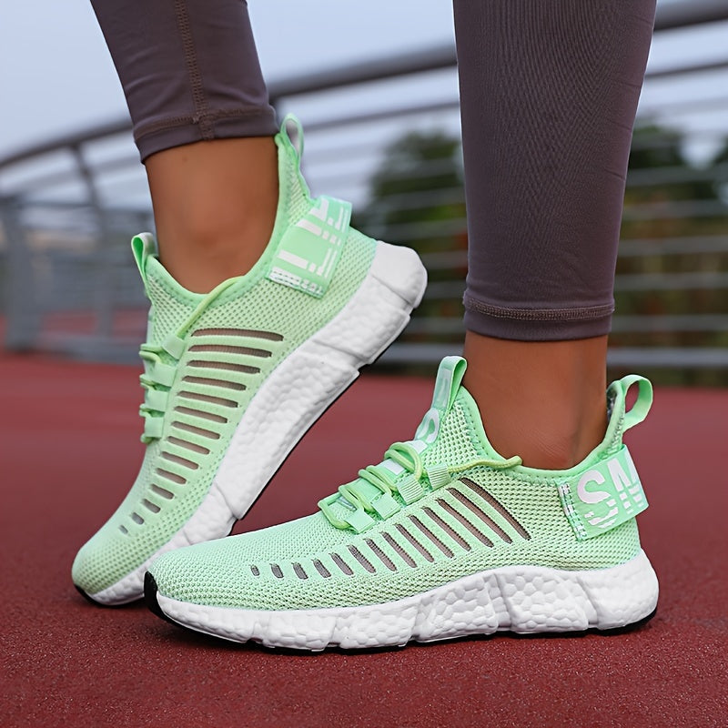 Breathable Knit Platform Sneakers for Women – Comfortable and Trendy