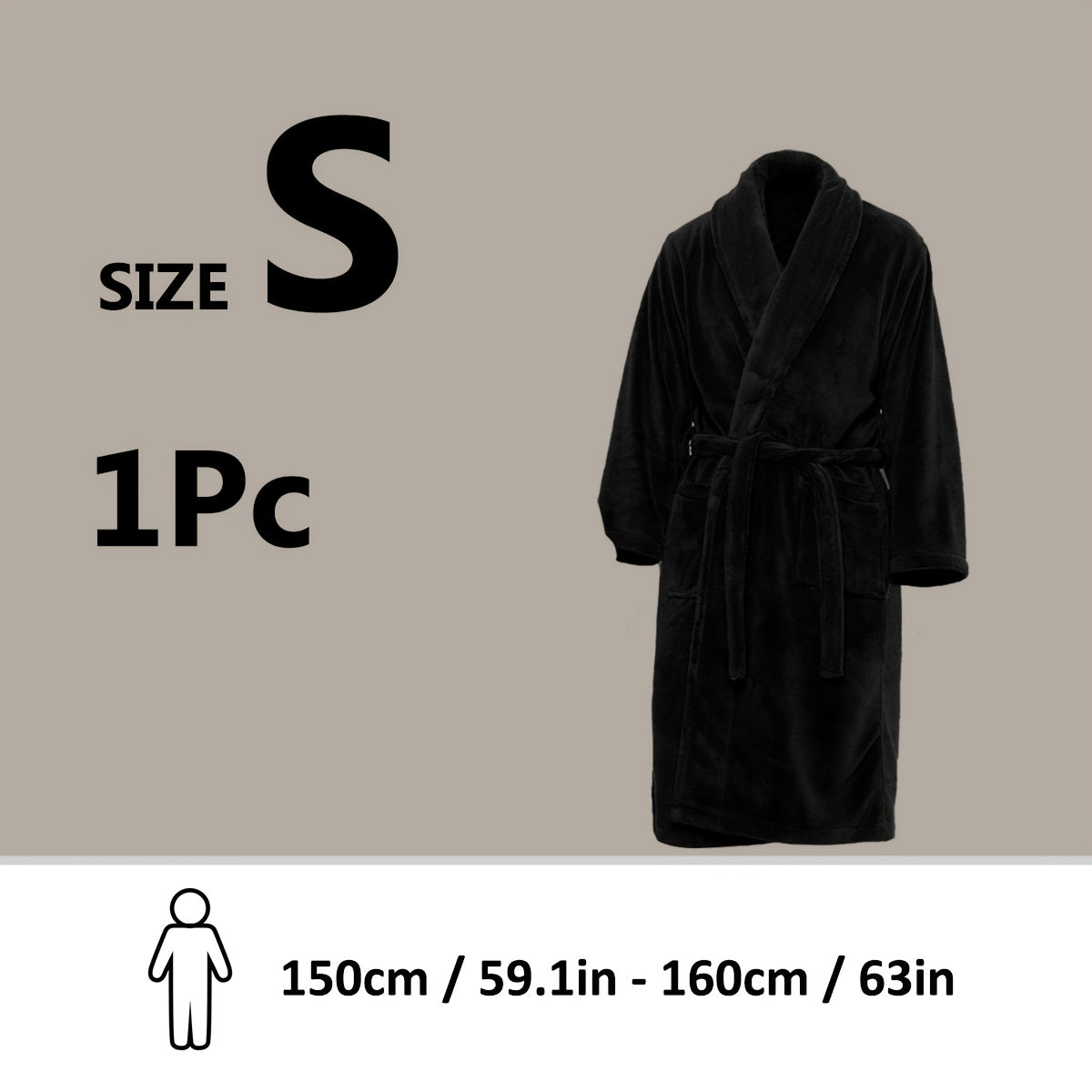 Luxe Unisex Coral Fleece Bathrobe – Ultra Soft and Warm for Your Comfort