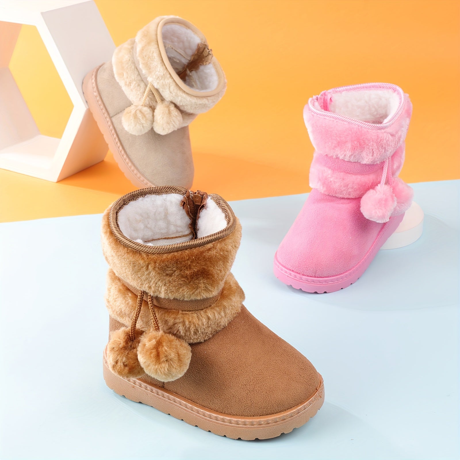 Cute Plush Boots for Kids - For Warmth and Comfort