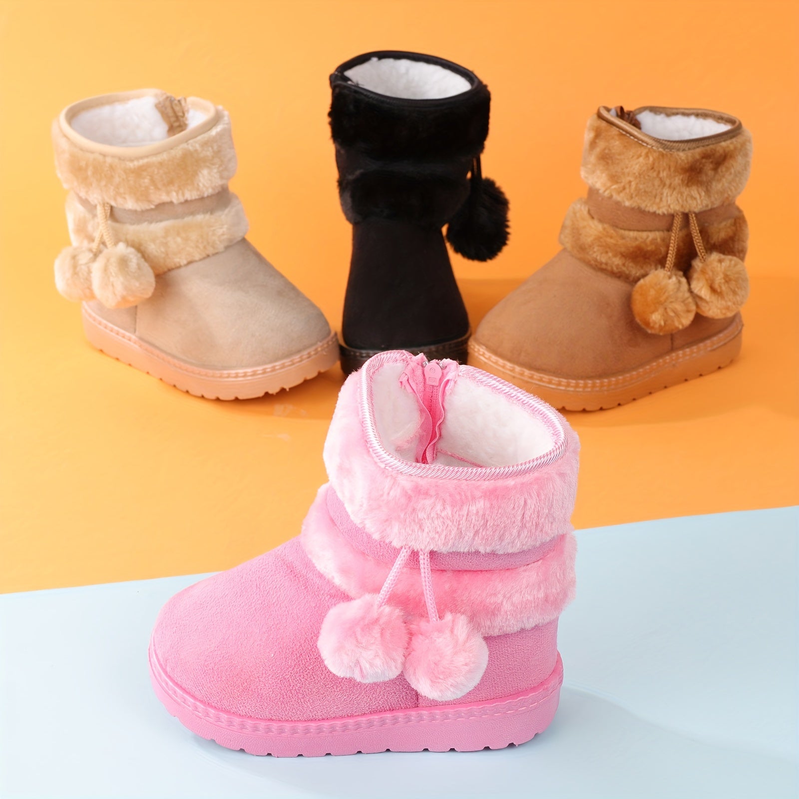 Cute Plush Boots for Kids - For Warmth and Comfort