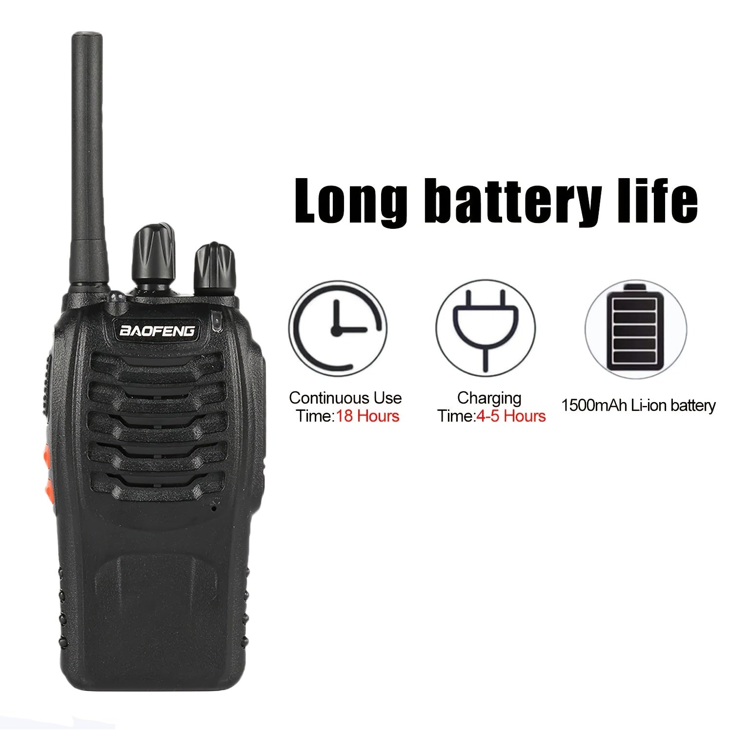 2 Pieces Portable Two-Way Radios – Reliable Communication for Hiking, Biking, and Climbing