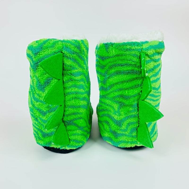 Cheerful Dinosaur Slippers for Kids - For a Cozy Fall and Winter
