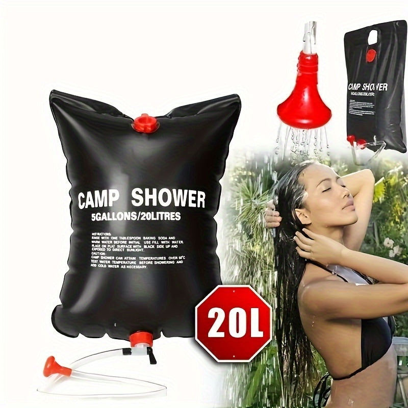 Portable Camping Shower – 20L Capacity with Removable Hose and Shower Head for Outdoor Adventures