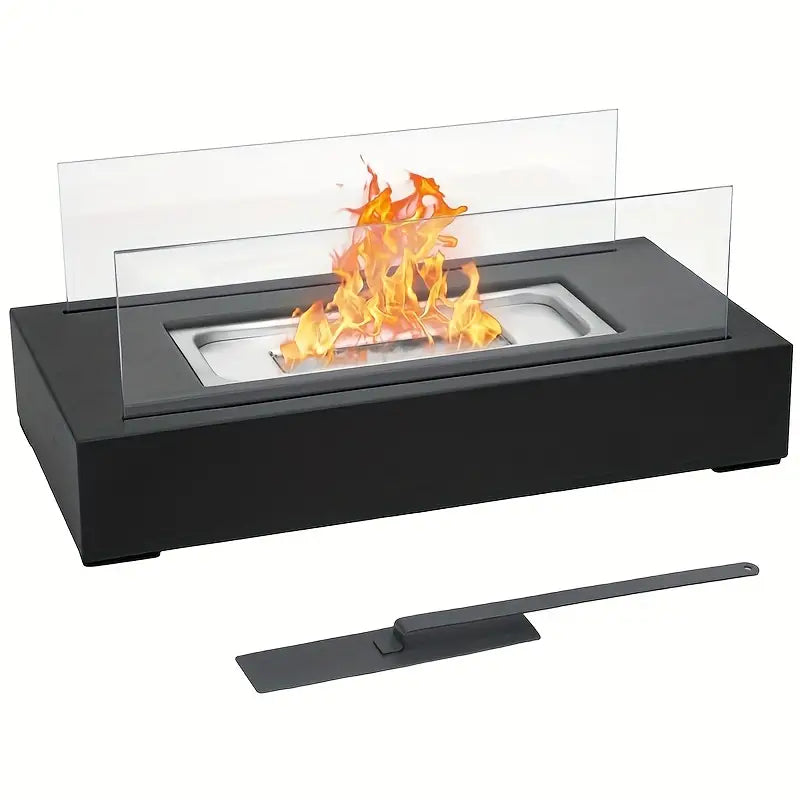 Serene Flame Luxe Fireplace – Create Magical Evenings with Fire and Style