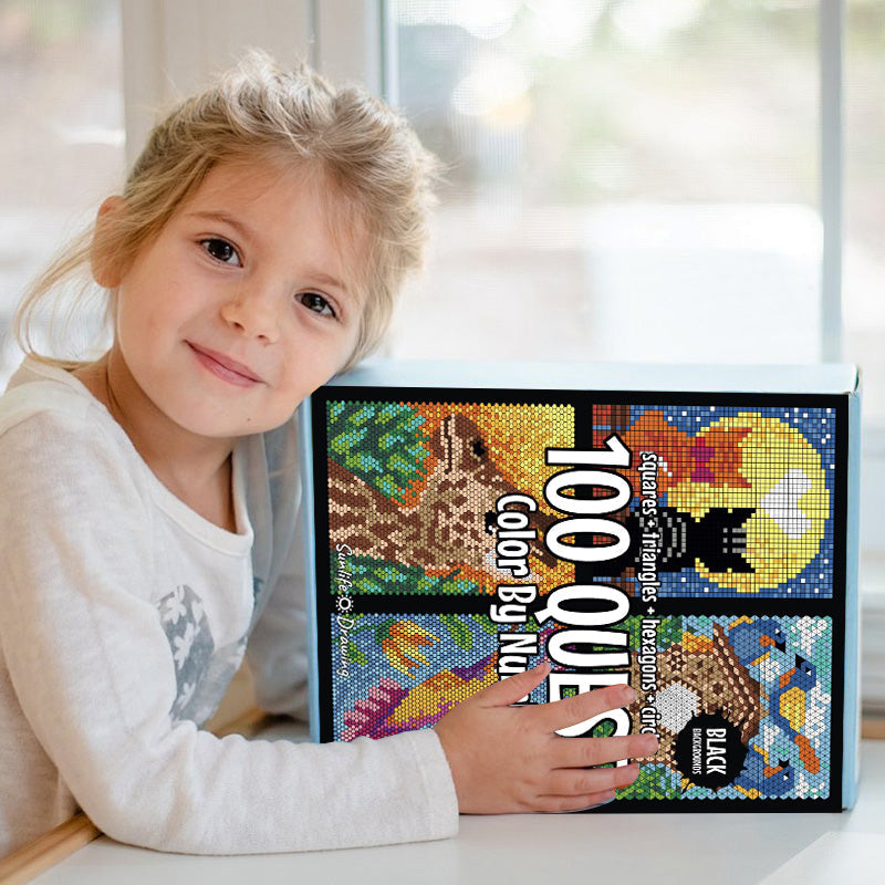 Colorful Creative Paint by Numbers Book - For relaxation and fun