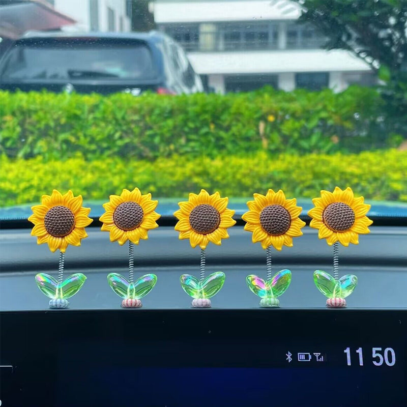 SunnyRide - Cute Sunflower Car Ornament
