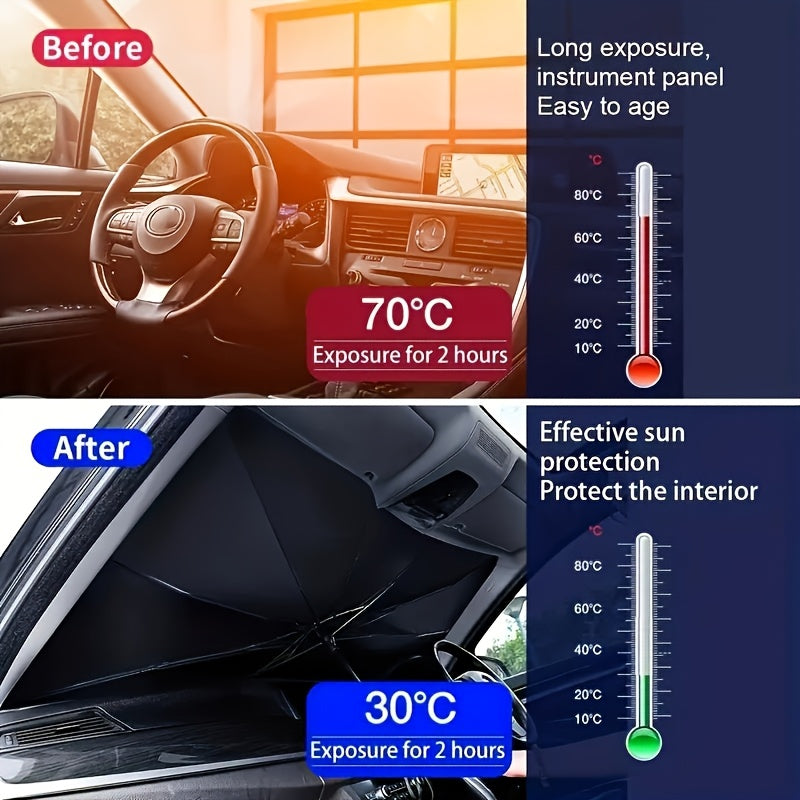 Compact Foldable Sunshade – Effective Windshield Protection