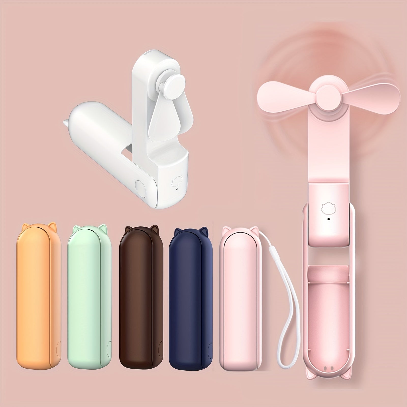 Portable Fan with Power Bank - Quiet and Efficient for On-the-Go