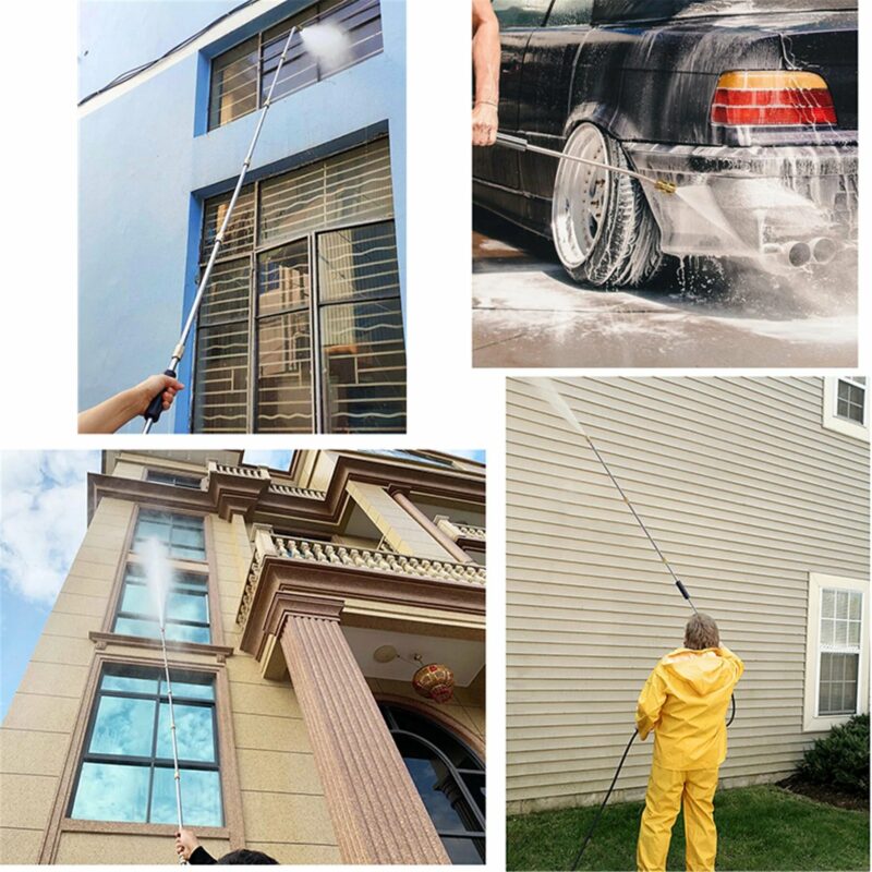 Telescopic High Pressure Washer Wand - Easy and Powerful Cleaning