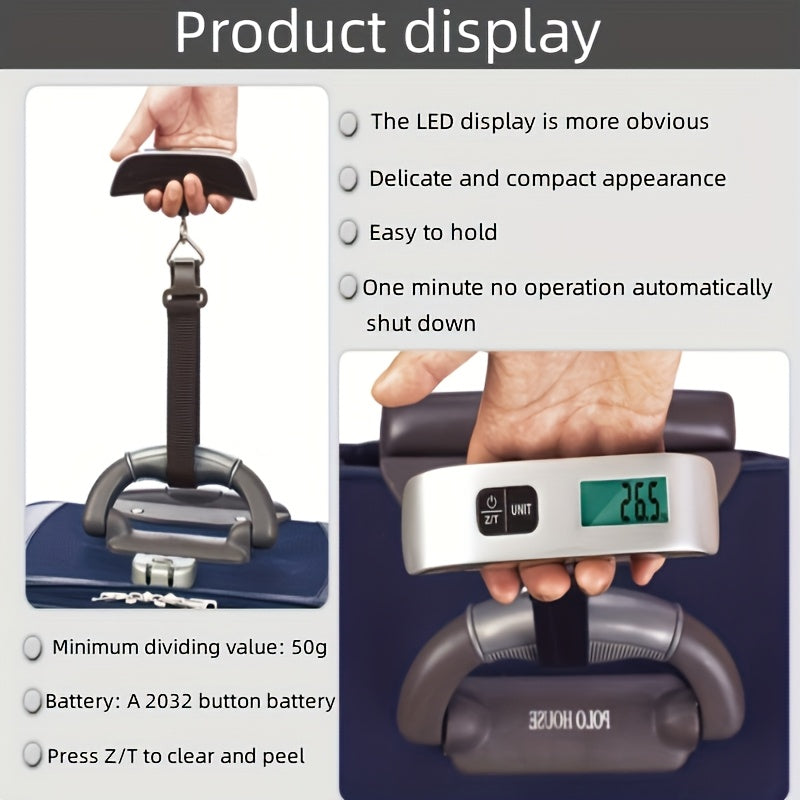 Digital Handheld Luggage Scale – Lightweight and User-Friendly