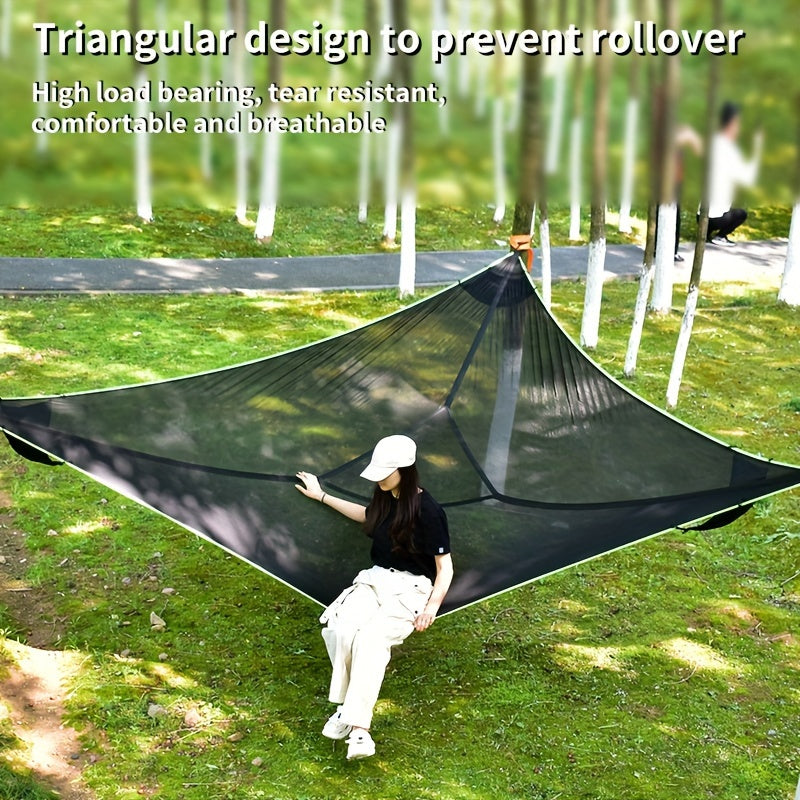 Outdoor Triangle Hammock – Spacious, Breathable, and Sturdy for Camping