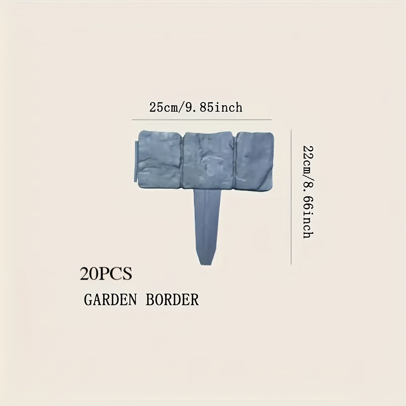 Stone Look Garden Edge Set – Practical and Decorative