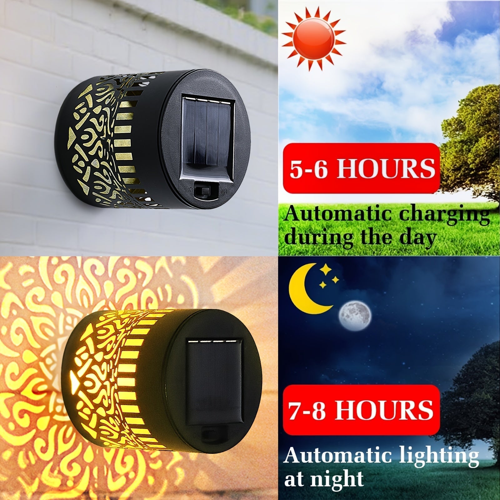 SolarGlow Duo Outdoor Wall Lighting – Elegant and Weather-Resistant