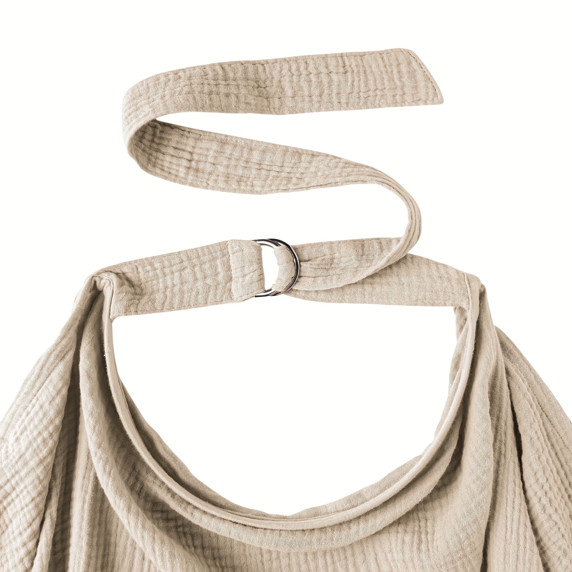 Breathable Nursing Blanket with Rigid Hoops - Multifunctional Mother Apron for Nursing and High Chair
