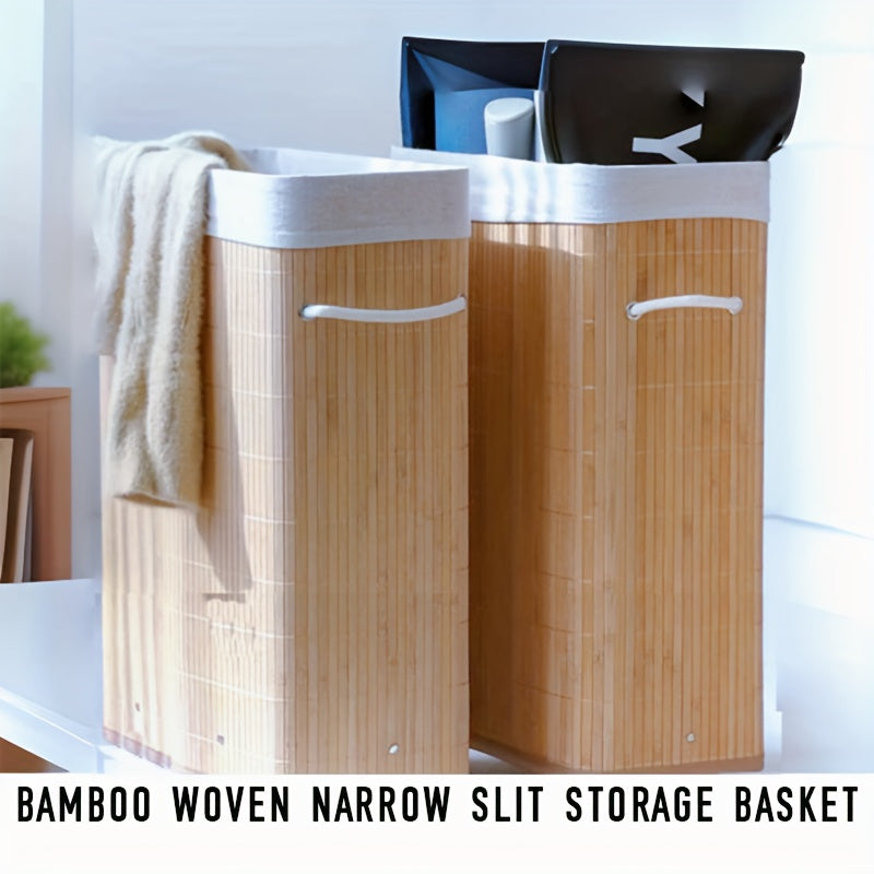 Bamboo Woven Storage Basket - Durable and Practical for Every Room