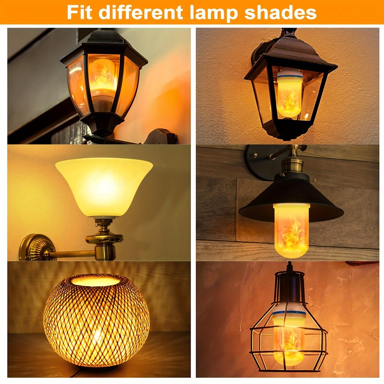 FlameGlow LED Lights - Magical Flame Effect in Two