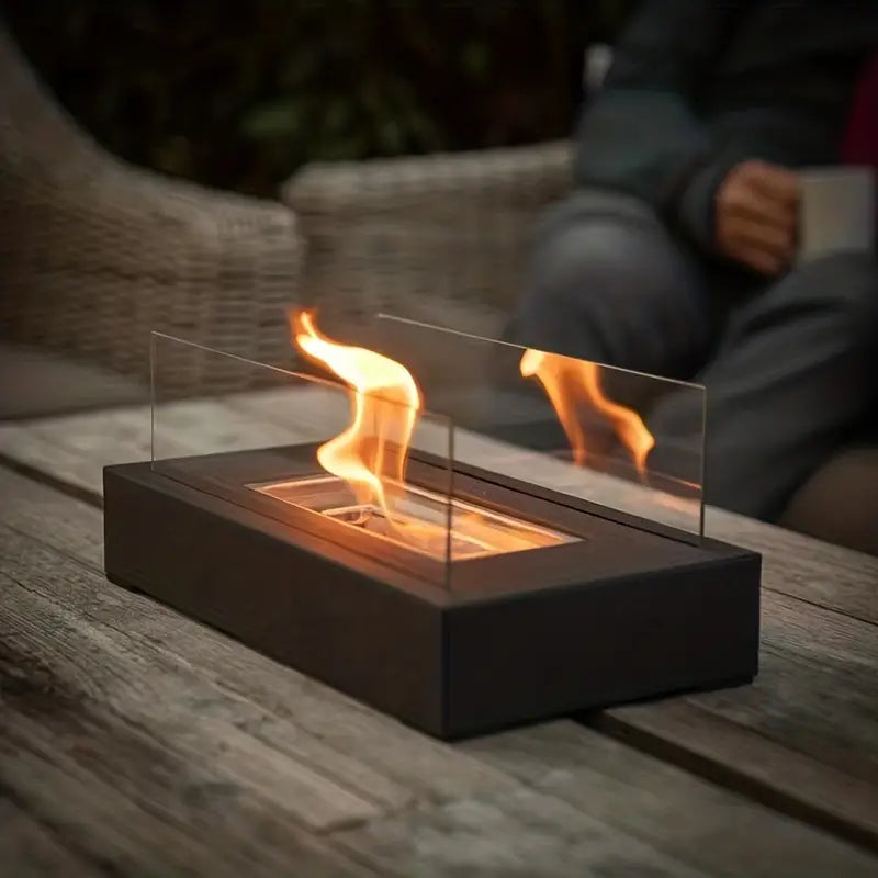 Serene Flame Luxe Fireplace – Create Magical Evenings with Fire and Style