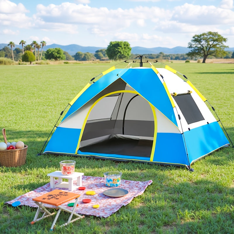 Quick-Setup 4-Person Camping Tent – Breathable and Windproof Shelter