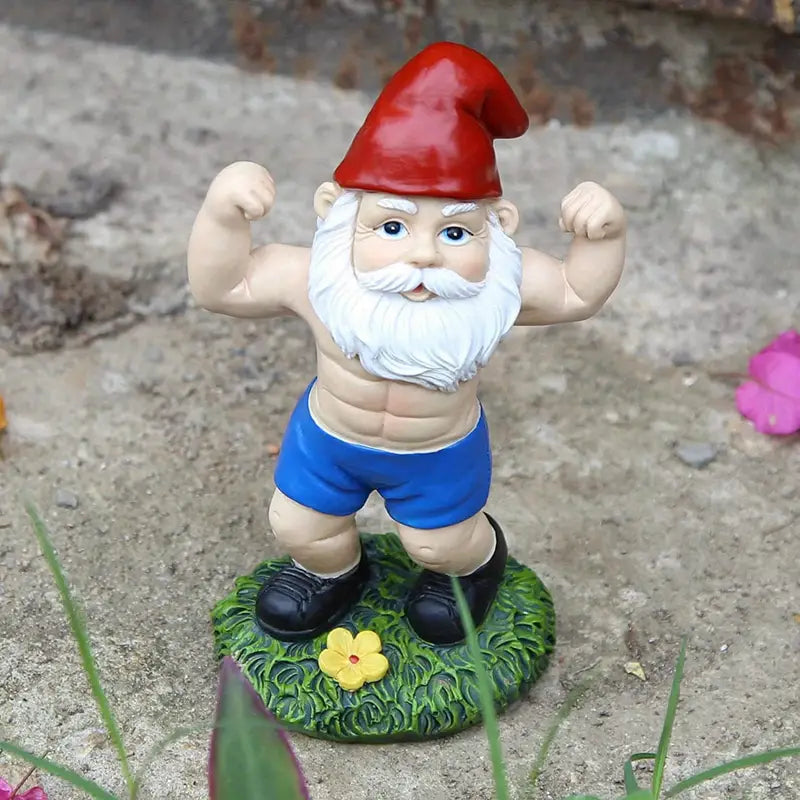 Sportive Dwarfs - Funny Garden Statues for a Playful Atmosphere