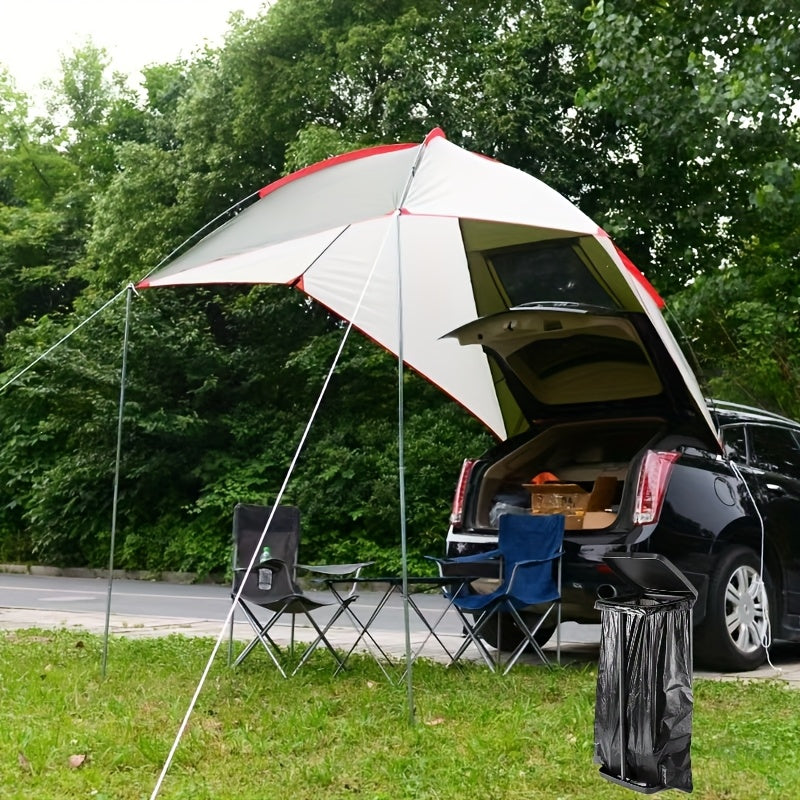 Adjustable Foldable Trash Bag Holder – Three-Piece Height Adjustable Stand for Home or Outdoor