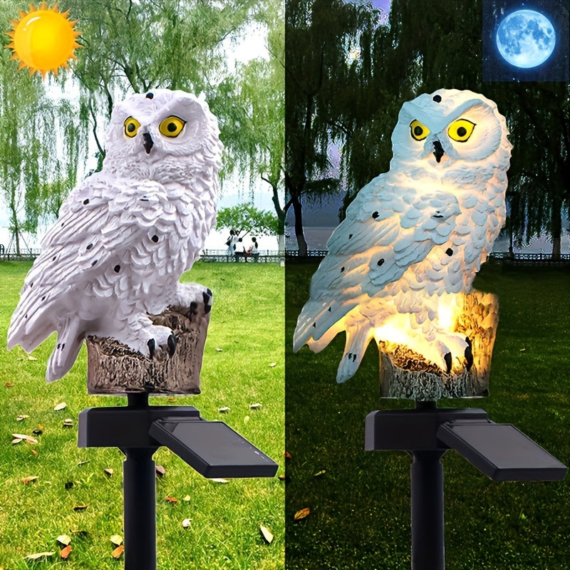 Solar LED Owl Garden Lamp – Realistic Ambient Lighting for Gardens and Pathways