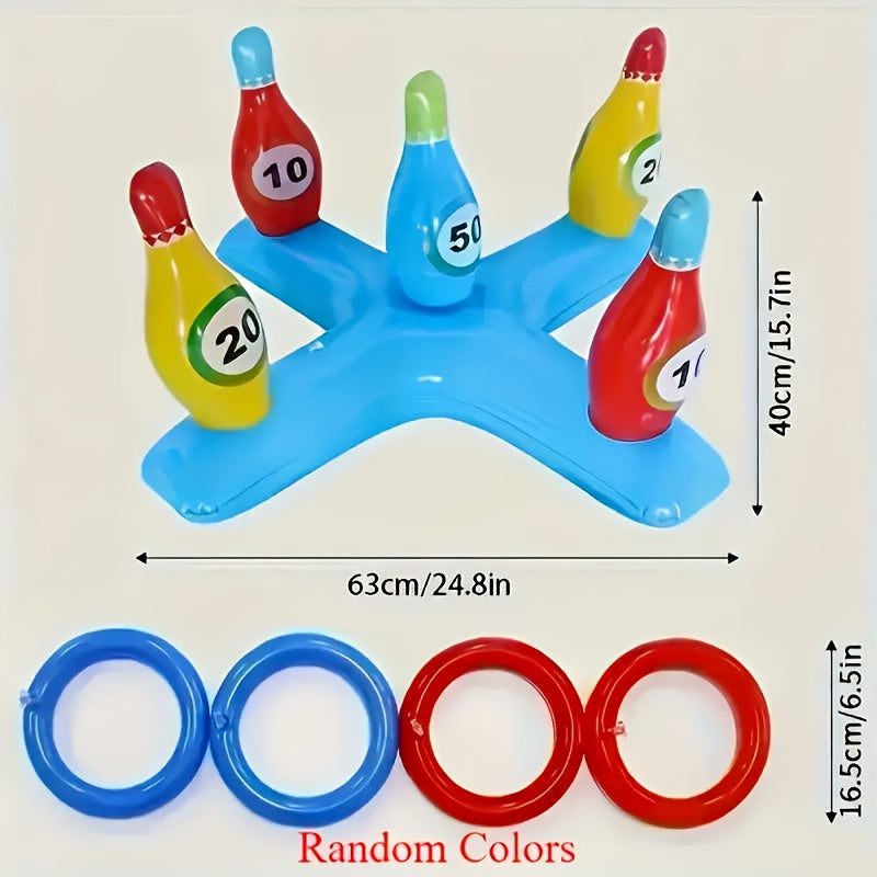 Inflatable Water Bowling Set – Fun Pool Game for Everyone