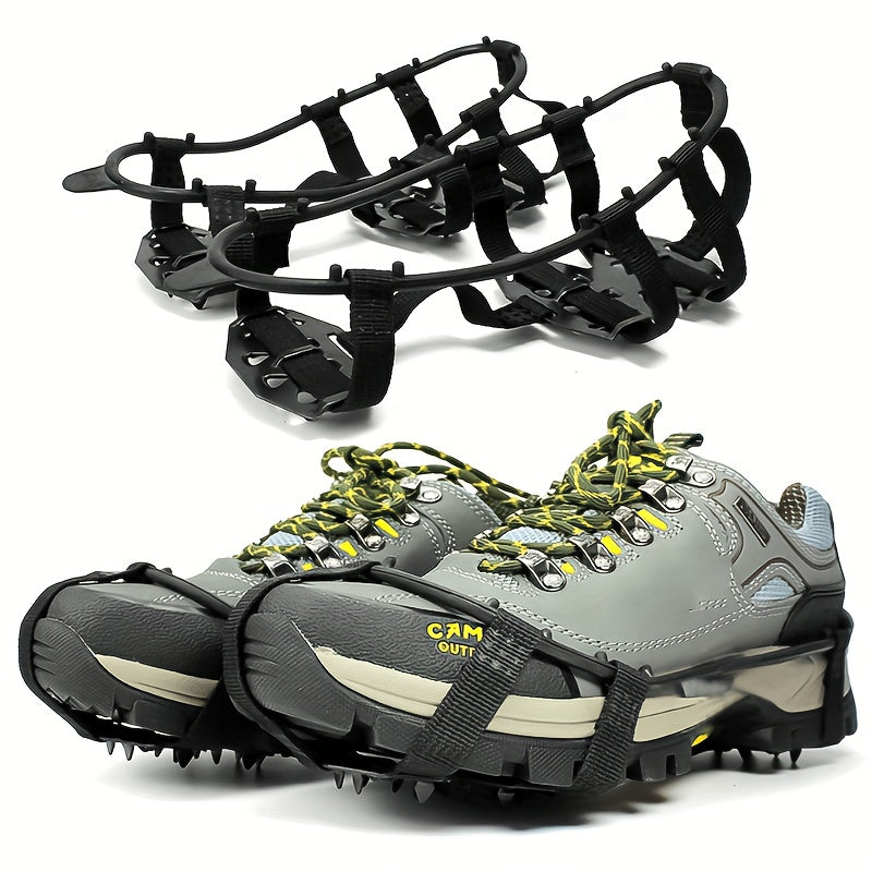 24-Tooth Anti-Slip Crampons – Perfect for Hiking, Climbing, and Winter Sports