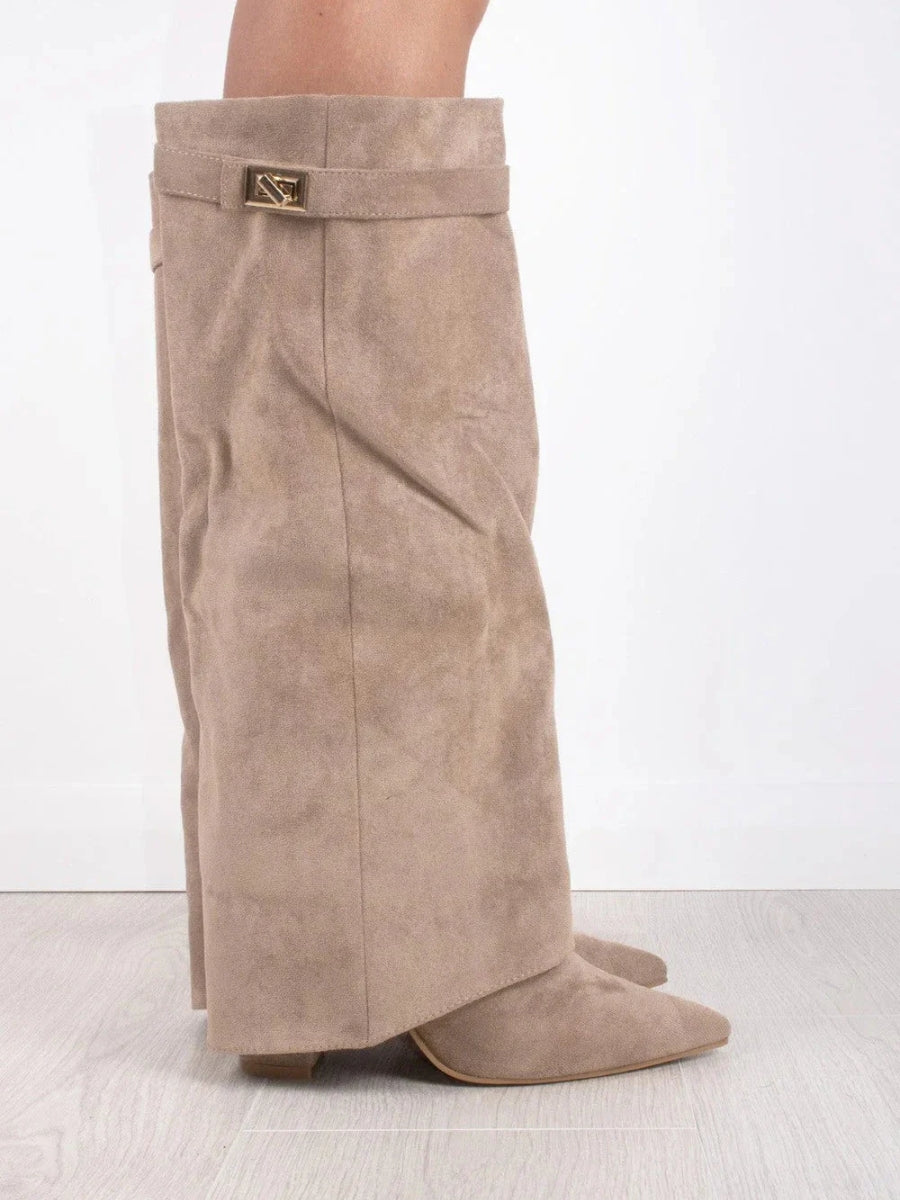 Luxe Suede Over-the-Knee Boots for Women – Comfort and Class