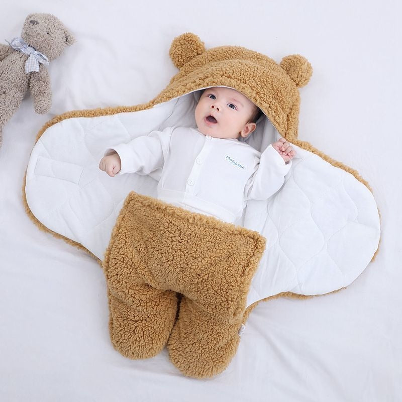 CuddleBear Baby Swaddle Blanket – Soft, Warm and Safe