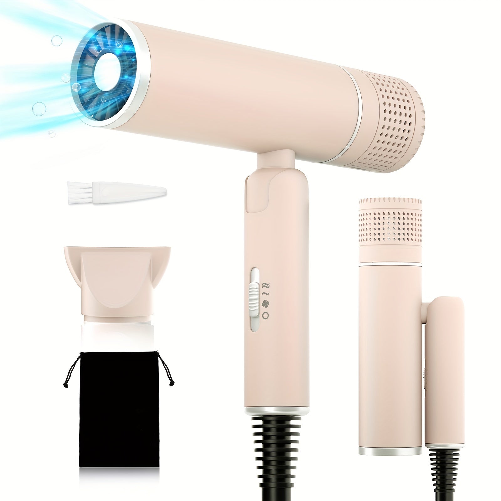 Ion Hair Dryer with Diffuser – Quiet, Powerful, and Gentle on Your Hair