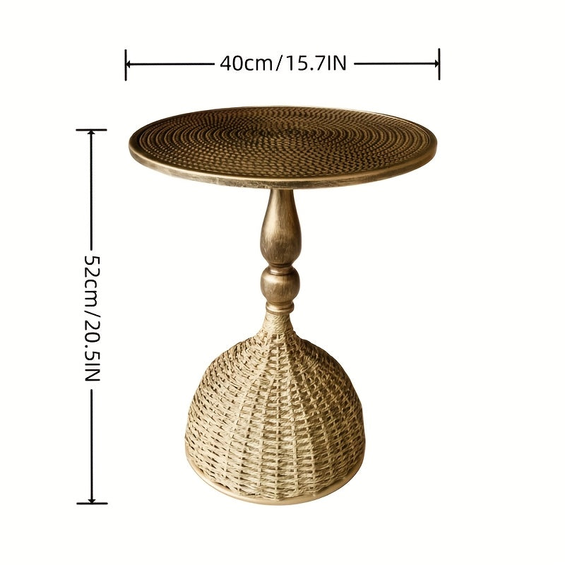 Handmade Water Grass Coffee Table – Antique Bronze Look